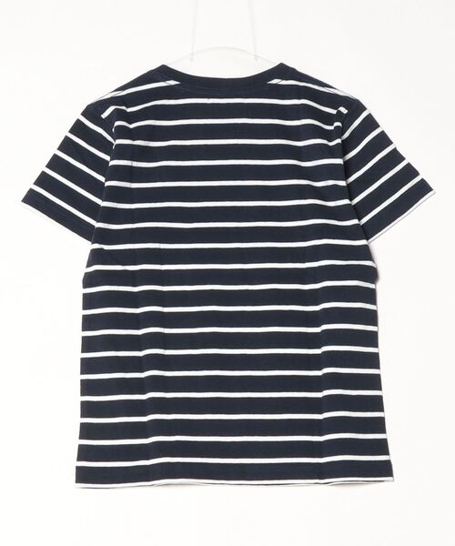 INNOCENT(イノセント)の「【T18】【Columbia Knit/コロンビア ニット】FRENCH STRIPE PREMIUM TEE(Tシャツ/カットソー・レディース・ネイビー・SMALL)」の2枚目の写真