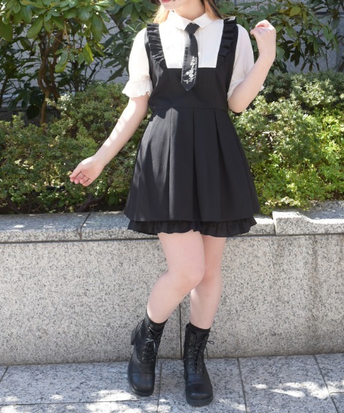 axes femme(アクシーズファム)の「ネクタイ付セットアップ(ワンピース・レディース・グレー/ブラウン/ブラック・FREE)」の21枚目の写真