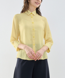 NARACAMICIE（ナラカミーチェ）の「【NARACAMICIE】幾何柄ジョーゼット七分袖シャツ（シャツ/ブラウス）」