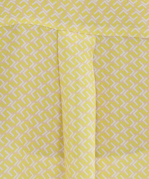 NARACAMICIE（ナラカミーチェ）の「【NARACAMICIE】幾何柄ジョーゼット七分袖シャツ（シャツ/ブラウス・レディース・ブルー/イエロー・L/M）」の11枚目の写真