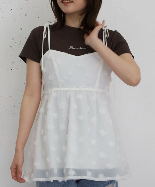 archives(アルシーヴ)の「刺繍コンパクトT(Tシャツ/カットソー・レディース・オフホワイト/ピンク/ブラウン/チャコールグレー・MEDIUM)」の22枚目の写真