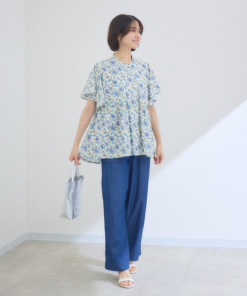 Pillini（ピリーニ）の「ケシプリントブラウス（シャツ/ブラウス・レディース・オフホワイト/ブラック・FREE）」の18枚目の写真