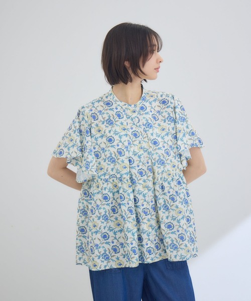 Pillini（ピリーニ）の「ケシプリントブラウス（シャツ/ブラウス・レディース・オフホワイト/ブラック・FREE）」の22枚目の写真