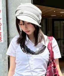 NOT KNOWING（ノットノーイング）の「【NOT KNOWING】Draped Button Knit Cap / 【ノットノーイング】ドレープドボタンニットキャップ＜着用画像あり＞（キャップ）」