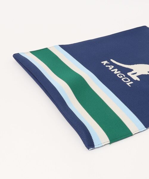 KANGOL(カンゴール)の「【KANGOL/カンゴール】ニットTOTE BAG / トートバッグ(トートバッグ・メンズ・オフホワイト/ネイビー・FREE)」の4枚目の写真