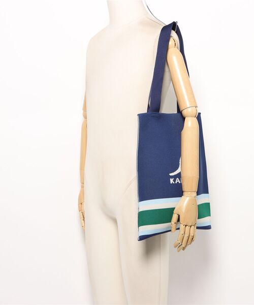 KANGOL(カンゴール)の「【KANGOL/カンゴール】ニットTOTE BAG / トートバッグ(トートバッグ・メンズ・オフホワイト/ネイビー・FREE)」の7枚目の写真
