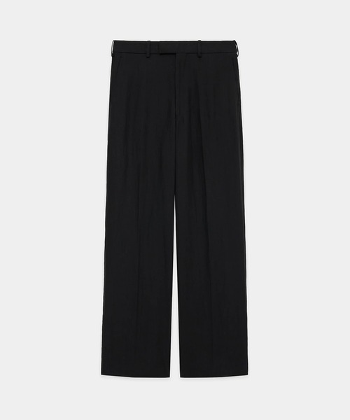 MARKAWARE ヘンプワイドストレートトラウザーズ 黒 サイズ2 新品タグ付 MARKAWARE/マーカウェア】WIDE STRAIGHT TROUSERS/80/1ヘンプタイプ