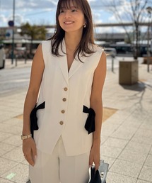 ST.ROONEY（セントルーニー）の「テーラードリボンジレ【低身長・小柄女性向け】（ベスト）」