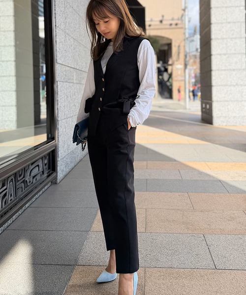 ST.ROONEY（セントルーニー）の「テーラードリボンジレ【低身長・小柄女性向け】（ベスト・レディース・ブラック/ホワイト/ベージュ・XS）」の17枚目の写真