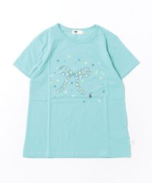 KP（ケーピー）の「ラメリボンプリント Tシャツ（Tシャツ/カットソー）」