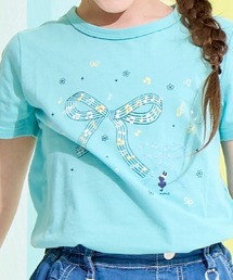 KP | ラメリボンプリント Tシャツ(Tシャツ/カットソー)