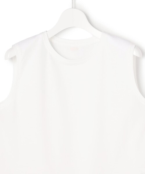 23区 S(ニジュウサンクチイサイサイズ)の「ハイエンド スリーブレス Tシャツ(Tシャツ/カットソー・レディース・ダークブラウン系/ホワイト系/ブラック系・32)」の4枚目の写真