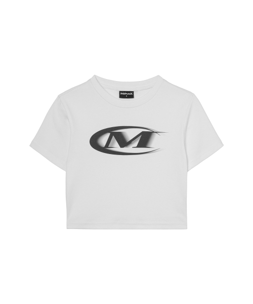 MIHAK(ミハク)の「モーションビッグロゴクロップTシャツ(ホワイト)(Tシャツ/カットソー・レディース・その他・1/2)」の7枚目の写真