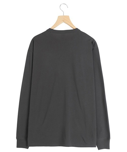 GOLD（ゴールド）の「GOLD / ゴールド：SUMMER COTTON BROWSING L/S T-SHIRT：26A-GL69664[MUS]（Tシャツ/カットソー・メンズ・チャコールグレー・M/L/XL）」の2枚目の写真