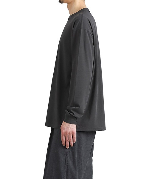 GOLD（ゴールド）の「GOLD / ゴールド：SUMMER COTTON BROWSING L/S T-SHIRT：26A-GL69664[MUS]（Tシャツ/カットソー・メンズ・チャコールグレー・M/L/XL）」の6枚目の写真