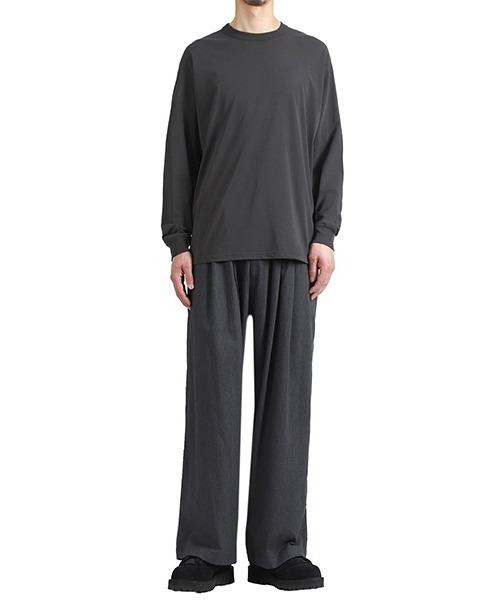 GOLD（ゴールド）の「GOLD / ゴールド：SUMMER COTTON BROWSING L/S T-SHIRT：26A-GL69664[MUS]（Tシャツ/カットソー・メンズ・チャコールグレー・M/L/XL）」の8枚目の写真