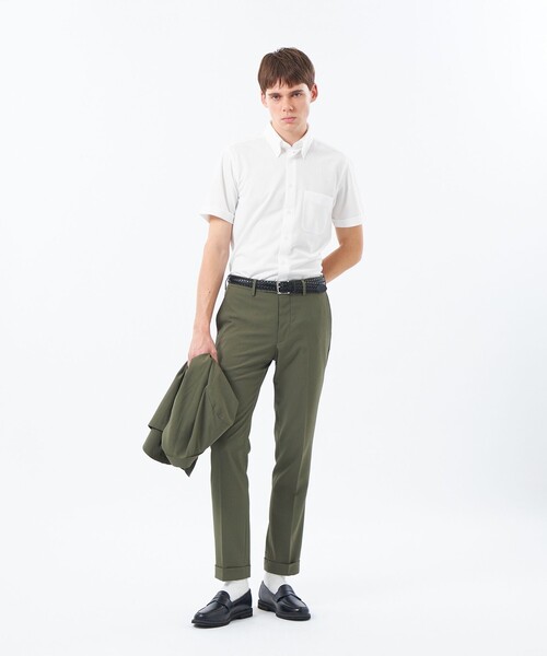 MACKINTOSH PHILOSOPHY(マッキントッシュ フィロソフィー)の「トロッター 半袖ボタンダウン トリコットジャージー(シャツ/ブラウス・メンズ・ブルー系その他7/パープル系その他7/ホワイト/ブルー系その他3・38/40)」の5枚目の写真