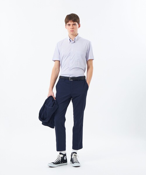 MACKINTOSH PHILOSOPHY(マッキントッシュ フィロソフィー)の「トロッター 半袖ボタンダウン トリコットジャージー(シャツ/ブラウス・メンズ・ブルー系その他7/パープル系その他7/ホワイト/ブルー系その他3・38/40)」の8枚目の写真