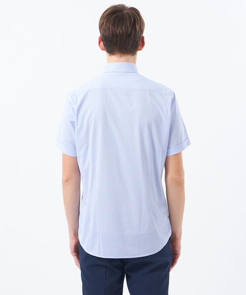 MACKINTOSH PHILOSOPHY(マッキントッシュ フィロソフィー)の「トロッター 半袖ボタンダウン トリコットジャージー(シャツ/ブラウス・メンズ・ブルー系その他7/パープル系その他7/ホワイト/ブルー系その他3・38/40)」の11枚目の写真
