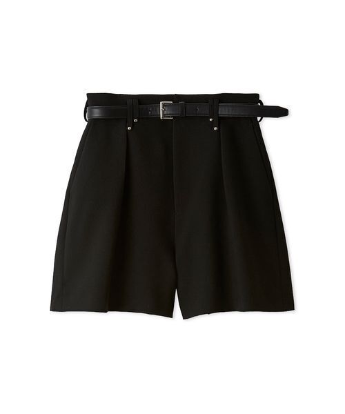SNIDEL(スナイデル)の「シンプルショートパンツ(その他パンツ・レディース・ベージュ/アイボリー/ブラック・0/1)」の1枚目の写真