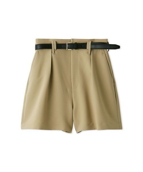SNIDEL(スナイデル)の「シンプルショートパンツ(その他パンツ・レディース・ベージュ/アイボリー/ブラック・0/1)」の4枚目の写真