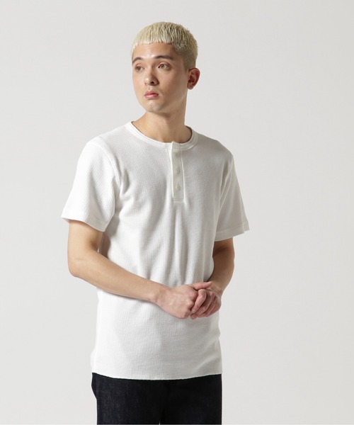 DAILY/デイリー》THERMAL HENRY NECK T-SHIRT / サーマル ヘンリー
