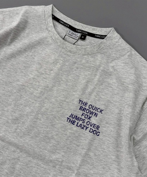 T-MAC OUTING（ティーマック アウティング）の「かすれプリント　半袖Ｔシャツ（Tシャツ/カットソー・メンズ・オレンジ/オートミール/チャコール・M/L/LL）」の5枚目の写真