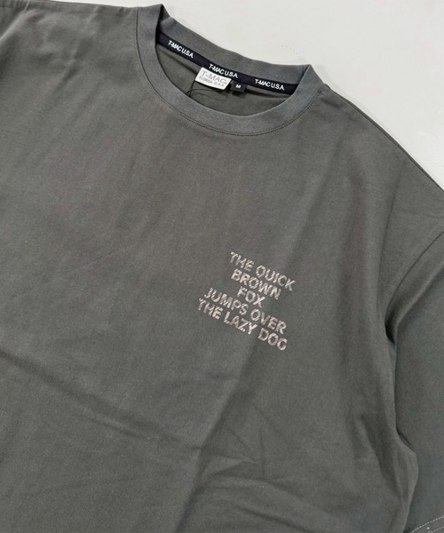 T-MAC OUTING（ティーマック アウティング）の「かすれプリント　半袖Ｔシャツ（Tシャツ/カットソー・メンズ・オレンジ/オートミール/チャコール・M/L/LL）」の8枚目の写真