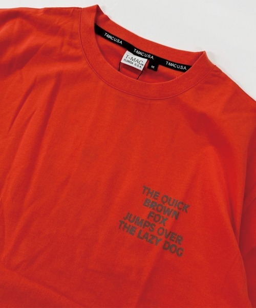 T-MAC OUTING（ティーマック アウティング）の「かすれプリント　半袖Ｔシャツ（Tシャツ/カットソー・メンズ・オレンジ/オートミール/チャコール・M/L/LL）」の11枚目の写真