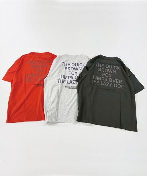 T-MAC OUTING（ティーマック アウティング）の「かすれプリント　半袖Ｔシャツ（Tシャツ/カットソー・メンズ・オレンジ/オートミール/チャコール・M/L/LL）」の13枚目の写真