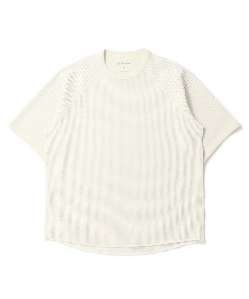 GOLDWIN(ゴールドウィン)の「GOLDWIN WF Light T-shirt ゴールドウィン ワッフルライトティーシャツ(Tシャツ/カットソー・メンズ・アイボリー/ブラック・3/2/4)」の1枚目の写真