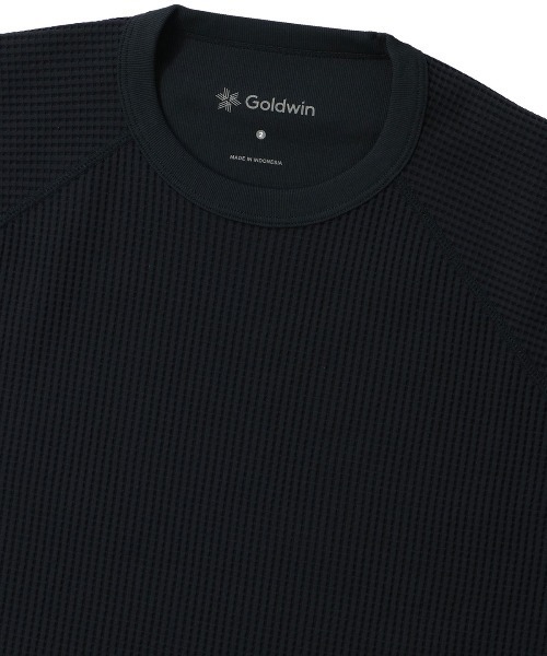 GOLDWIN(ゴールドウィン)の「GOLDWIN WF Light T-shirt ゴールドウィン ワッフルライトティーシャツ(Tシャツ/カットソー・メンズ・アイボリー/ブラック・3/2/4)」の5枚目の写真
