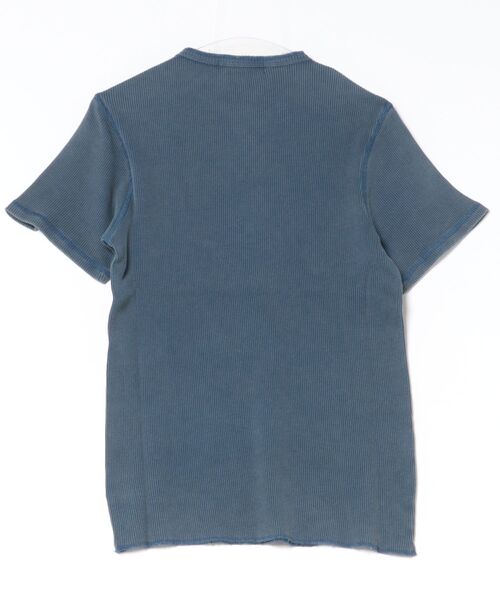 Revo.(レボ)の「ピグメント加工 サーマル ヘンリーネック 半袖Tシャツ【UNISEX】(Tシャツ/カットソー・メンズ・ホワイト/ネイビー/ブラック/カーキ・M/L/XL)」の5枚目の写真