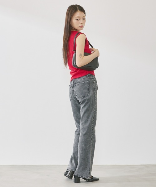 P.V.T（ピーブイティー）の「ワンショルダーアレンジデザインPO（Tシャツ/カットソー・レディース・Black/White/Red・F）」の17枚目の写真