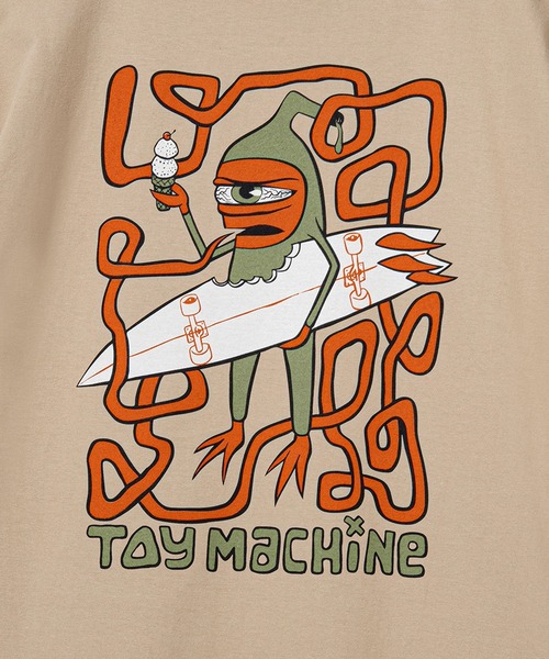 TOY MACHINE(トイ マシーン)の「TM SURF SECT SS TEE(Tシャツ/カットソー・メンズ・サンドベージュ/ブラック・XL/L/M)」の6枚目の写真