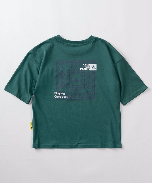 LOGOS(ロゴス)の「【99】【LOGOS/ロゴス】ロゴポケット付 バックプリント ドライ クルーネックTシャツ/吸水速乾/キッズ(Tシャツ/カットソー・キッズ・ブラック/サックスブルー/ブラック系その他/ベージュ系その他/グリーン/ベージュ・130/140/150/160)」の12枚目の写真