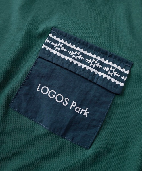 LOGOS(ロゴス)の「【99】【LOGOS/ロゴス】ロゴポケット付 バックプリント ドライ クルーネックTシャツ/吸水速乾/キッズ(Tシャツ/カットソー・キッズ・ブラック/サックスブルー/ブラック系その他/ベージュ系その他/グリーン/ベージュ・130/140/150/160)」の13枚目の写真