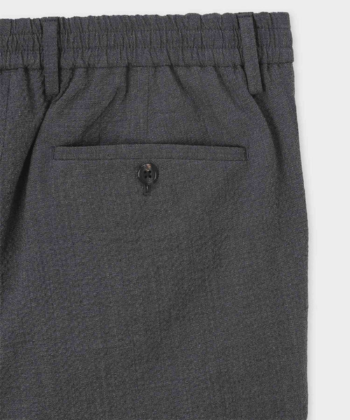 Paul Smith(ポールスミス)の「ウールサッカー ストレッチ テーパードトラウザーズ / 163171 627X(その他パンツ・メンズ・ブルー/ダークグレー・SMALL/MEDIUM/LARGE/X-LARGE/XX-LARGE)」の8枚目の写真