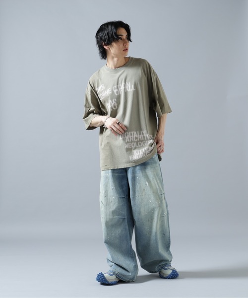DANKE SCHON(ダンケシェーン)の「DankeSchon/ダンケシェーン/12oz BAGGY JEANS/PAINT(デニムパンツ・メンズ・インディゴブルー・S/M/L)」の6枚目の写真