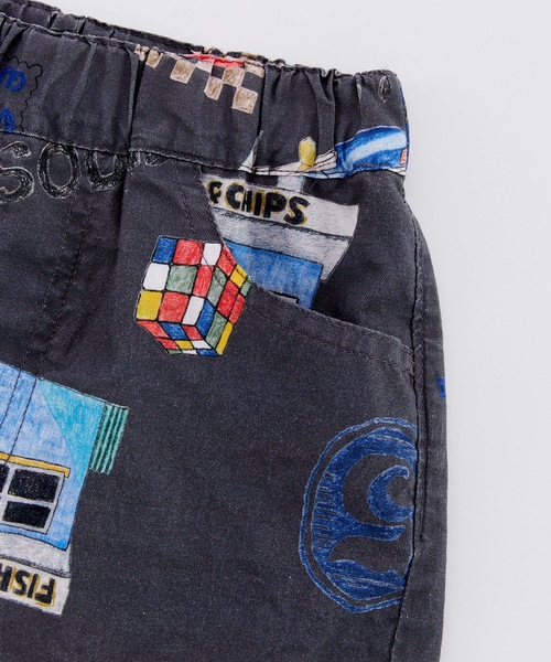 Ocean&Ground(オーシャン&グラウンド)の「ペイントアートショーツ/セットアップ可(その他パンツ・キッズ・チャコール/アイボリー・100/90/140/130/120/110)」の8枚目の写真