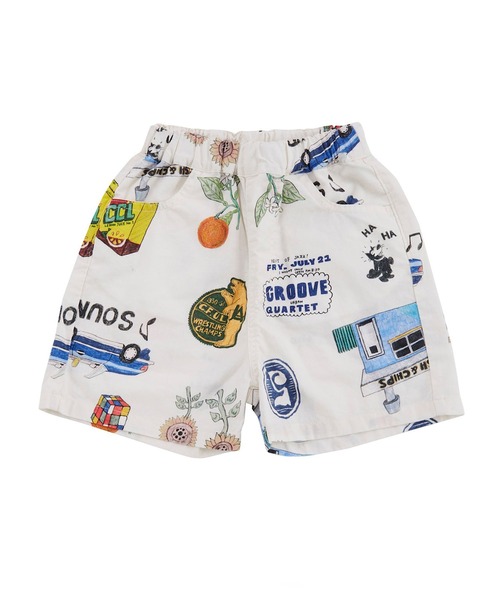 Ocean&Ground(オーシャン&グラウンド)の「ペイントアートショーツ/セットアップ可(その他パンツ・キッズ・チャコール/アイボリー・100/90/140/130/120/110)」の19枚目の写真