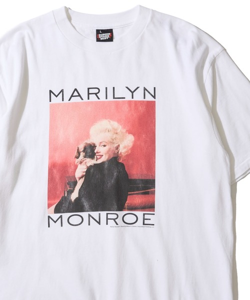 ADPOSION(アドポーション)の「【Marilyn Monroe / マリリン・モンロー】フォトプリントクルーネックTシャツ(Tシャツ/カットソー・レディース・ブラック系1/ブラック系2/ホワイト系2/ホワイト系1・MEDIUM/LARGE)」の2枚目の写真