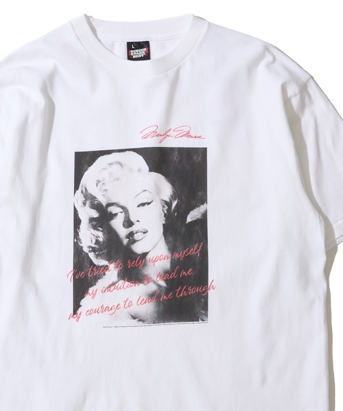 ADPOSION(アドポーション)の「【Marilyn Monroe / マリリン・モンロー】フォトプリントクルーネックTシャツ(Tシャツ/カットソー・レディース・ブラック系1/ブラック系2/ホワイト系2/ホワイト系1・MEDIUM/LARGE)」の1枚目の写真
