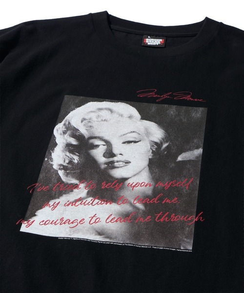 ADPOSION(アドポーション)の「【Marilyn Monroe / マリリン・モンロー】フォトプリントクルーネックTシャツ(Tシャツ/カットソー・レディース・ブラック系1/ブラック系2/ホワイト系2/ホワイト系1・MEDIUM/LARGE)」の14枚目の写真