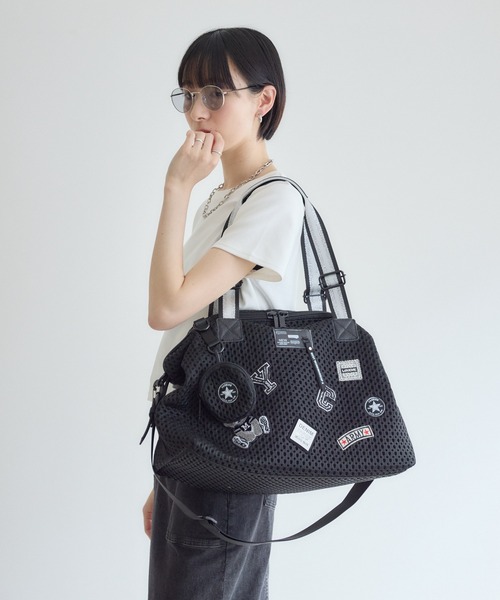 Paradise Picnic(パラダイスピクニック)の「ランダムロゴラインベルト2wayトートバッグ(トートバッグ・レディース・ブラック・FREE)」の3枚目の写真