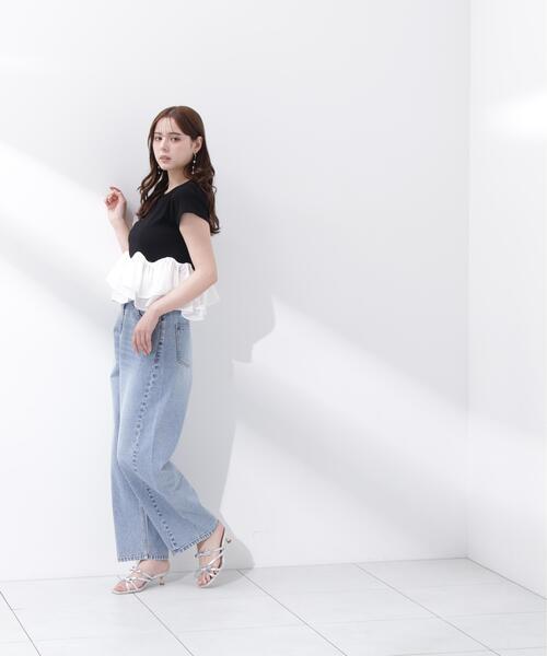 PROPORTION BODY DRESSING(プロポーションボディドレッシング)の「<a>ホイップフリルTシャツ / 1216269501(Tシャツ/カットソー・レディース・ブラック/グレー系その他/ホワイト・FREE)」の11枚目の写真