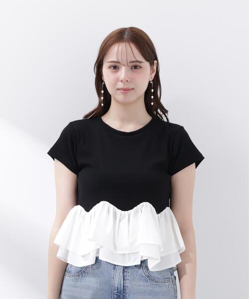 PROPORTION BODY DRESSING(プロポーションボディドレッシング)の「<a>ホイップフリルTシャツ / 1216269501(Tシャツ/カットソー・レディース・ブラック/グレー系その他/ホワイト・FREE)」の12枚目の写真