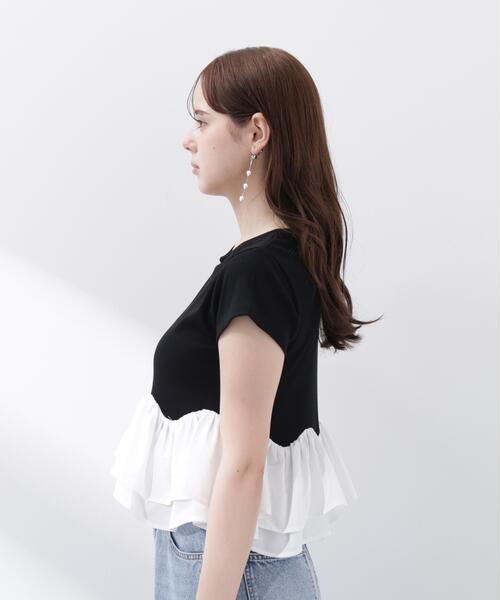 PROPORTION BODY DRESSING(プロポーションボディドレッシング)の「<a>ホイップフリルTシャツ / 1216269501(Tシャツ/カットソー・レディース・ブラック/グレー系その他/ホワイト・FREE)」の13枚目の写真