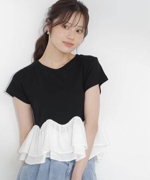 PROPORTION BODY DRESSING(プロポーションボディドレッシング)の「<a>ホイップフリルTシャツ / 1216269501(Tシャツ/カットソー・レディース・ブラック/グレー系その他/ホワイト・FREE)」の15枚目の写真