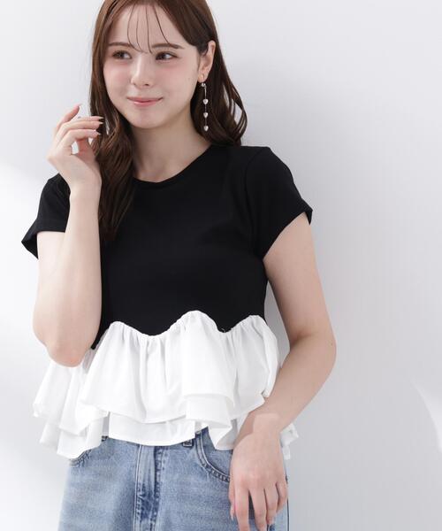 PROPORTION BODY DRESSING(プロポーションボディドレッシング)の「<a>ホイップフリルTシャツ / 1216269501(Tシャツ/カットソー・レディース・ブラック/グレー系その他/ホワイト・FREE)」の17枚目の写真
